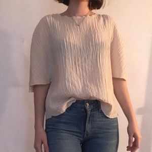 Cream Flowy Blouse